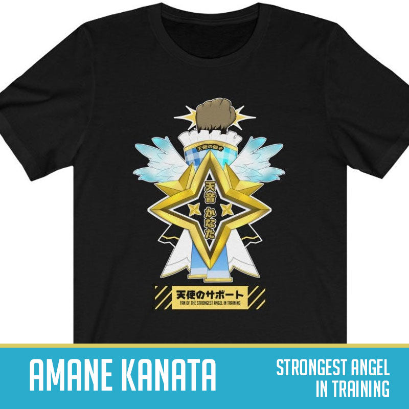 Hololive | Amane Kanata Inspired Emblem T-Shirt - Stronger Angel In Training