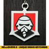 Helldivers 2 Unique Ranks Keychains - 3D Printed
