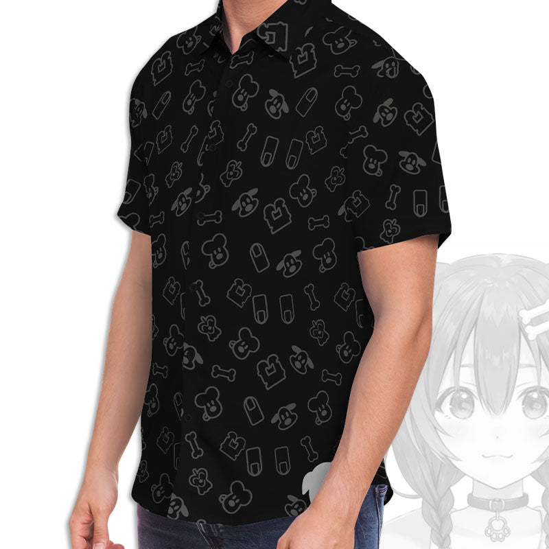Hololive - Korone Patterned Themed Dress Shirt