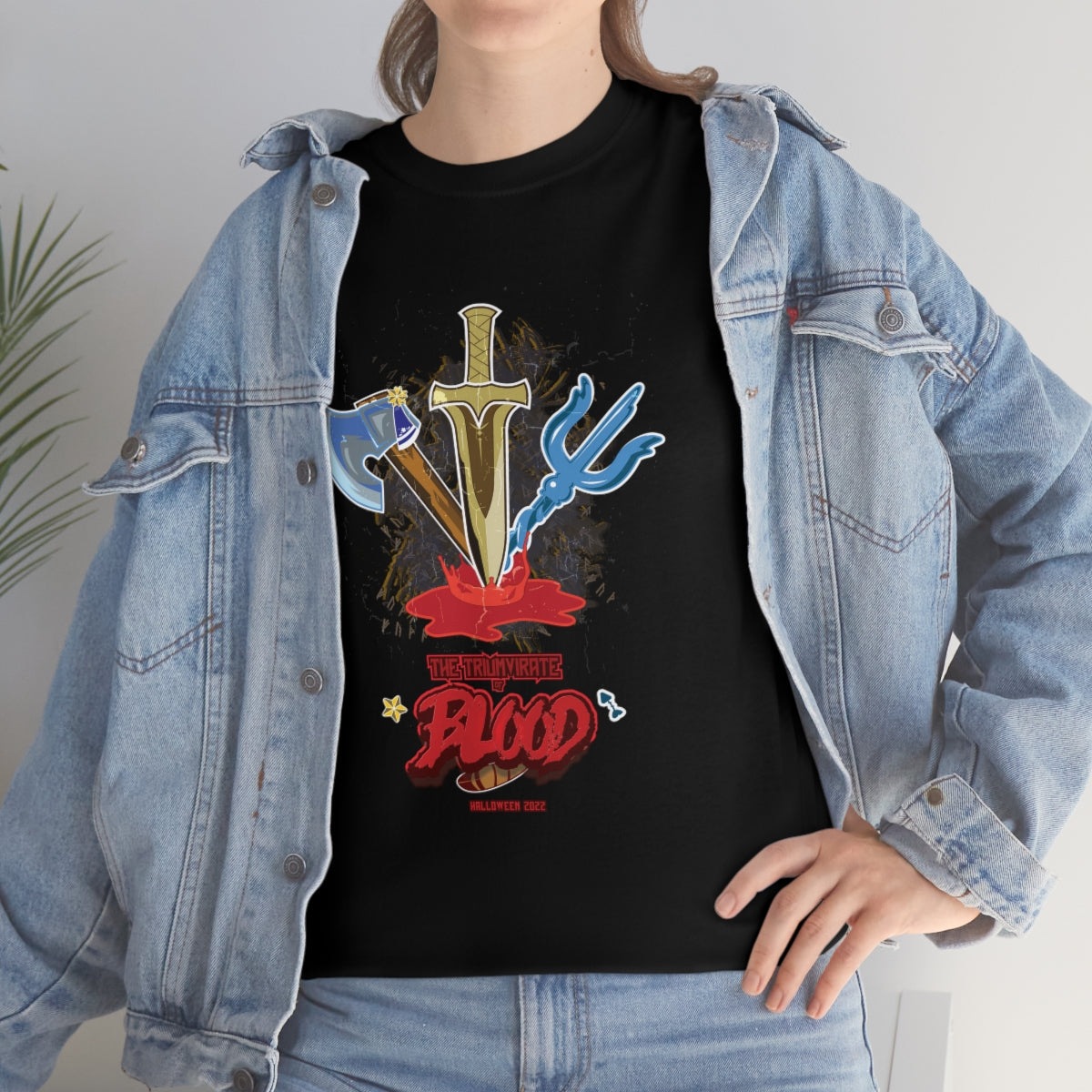 Halloween 2022 - Hololive "The Triumvirate of Blood" Suisei, mumei , gura - Tshirt