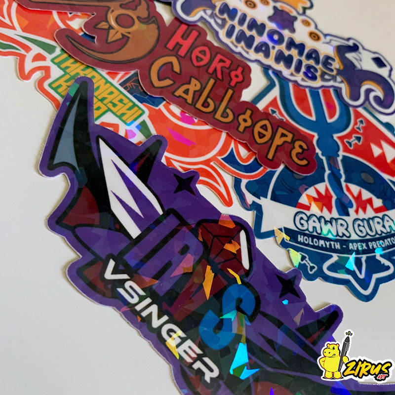 Hololive EN - Holographic Stickers Set of 6