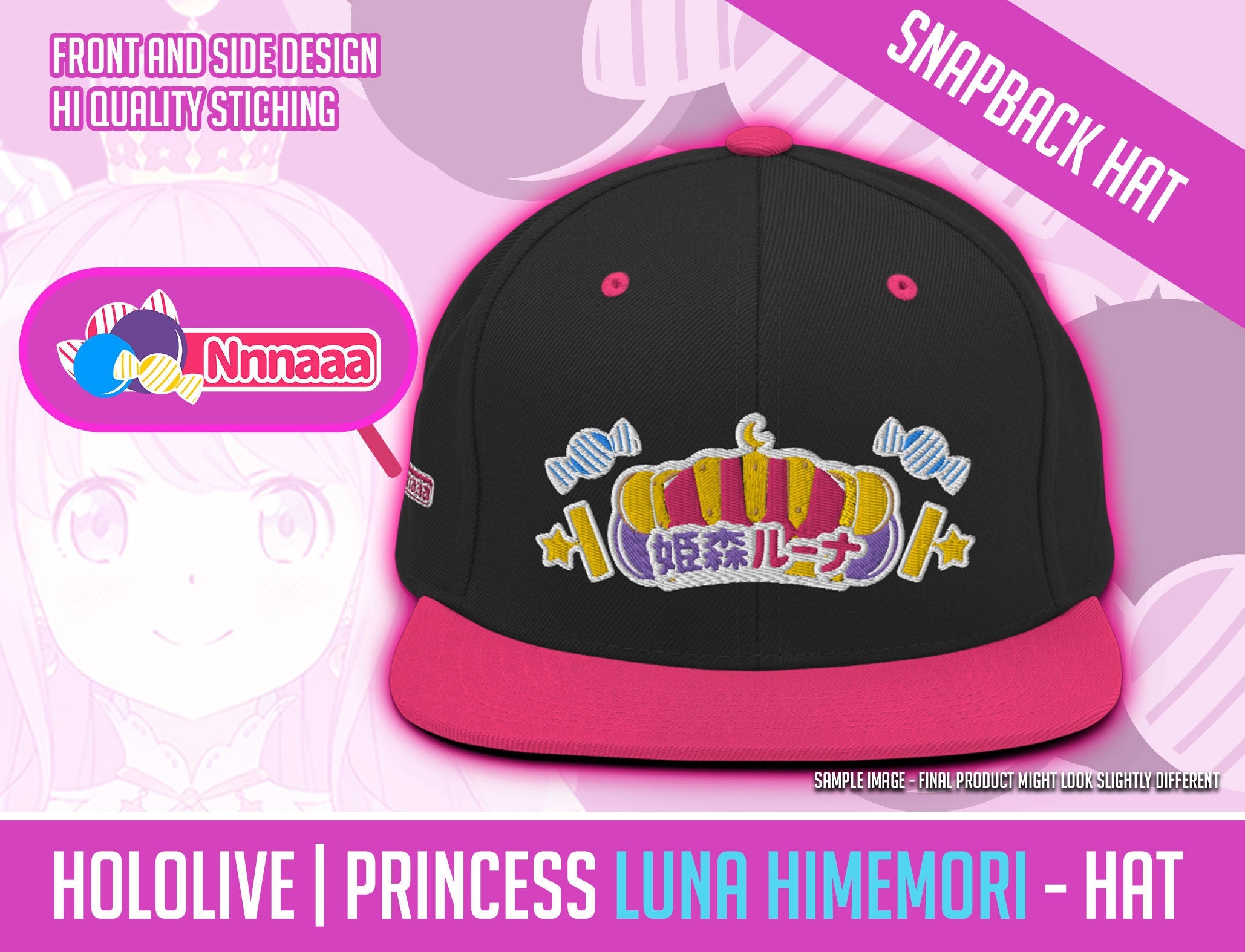 HOLOLIVE - Princess Luna himemori - Snapback Hat