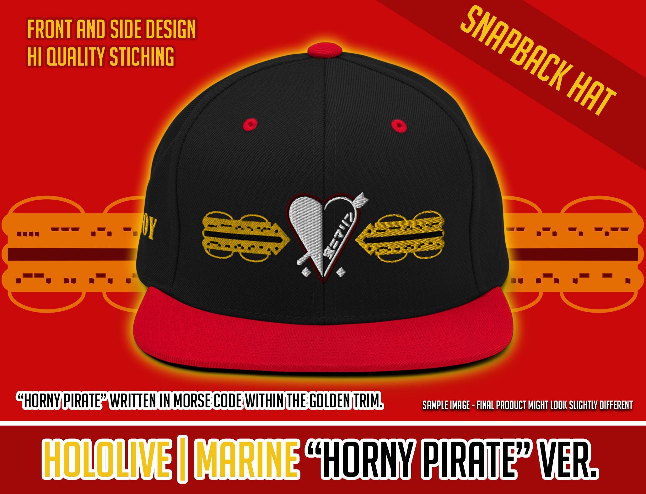 Hololive - Houshou Marine | Horny Pirate[?] Snapback Hat
