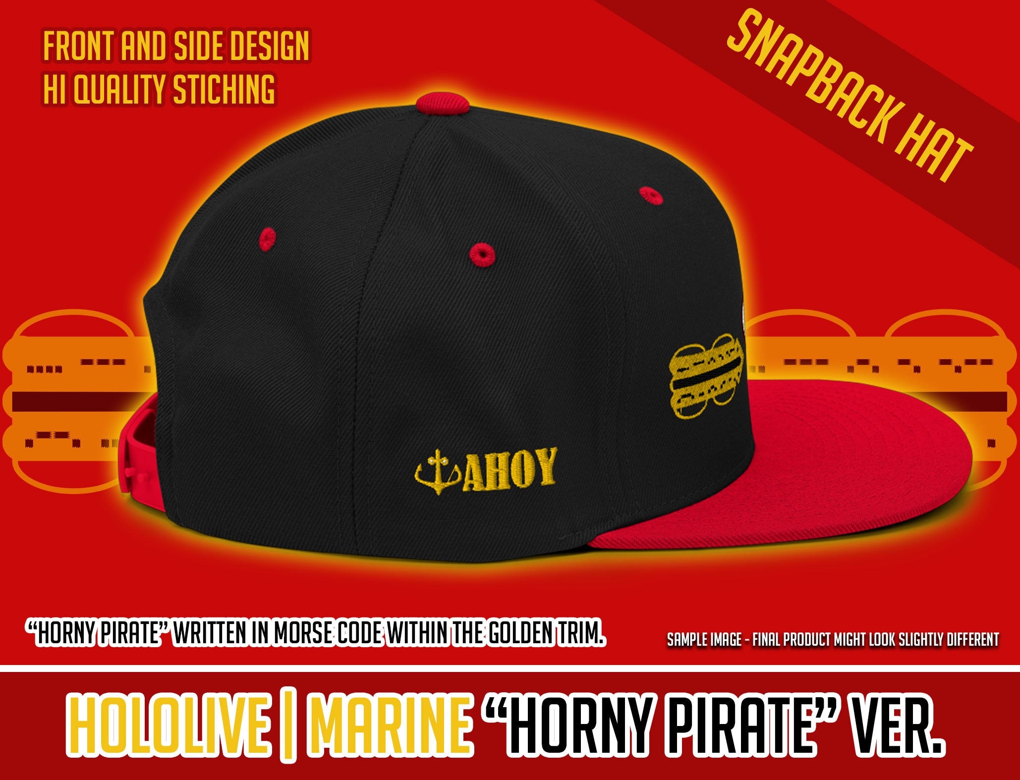Hololive - Houshou Marine | Horny Pirate[?] Snapback Hat