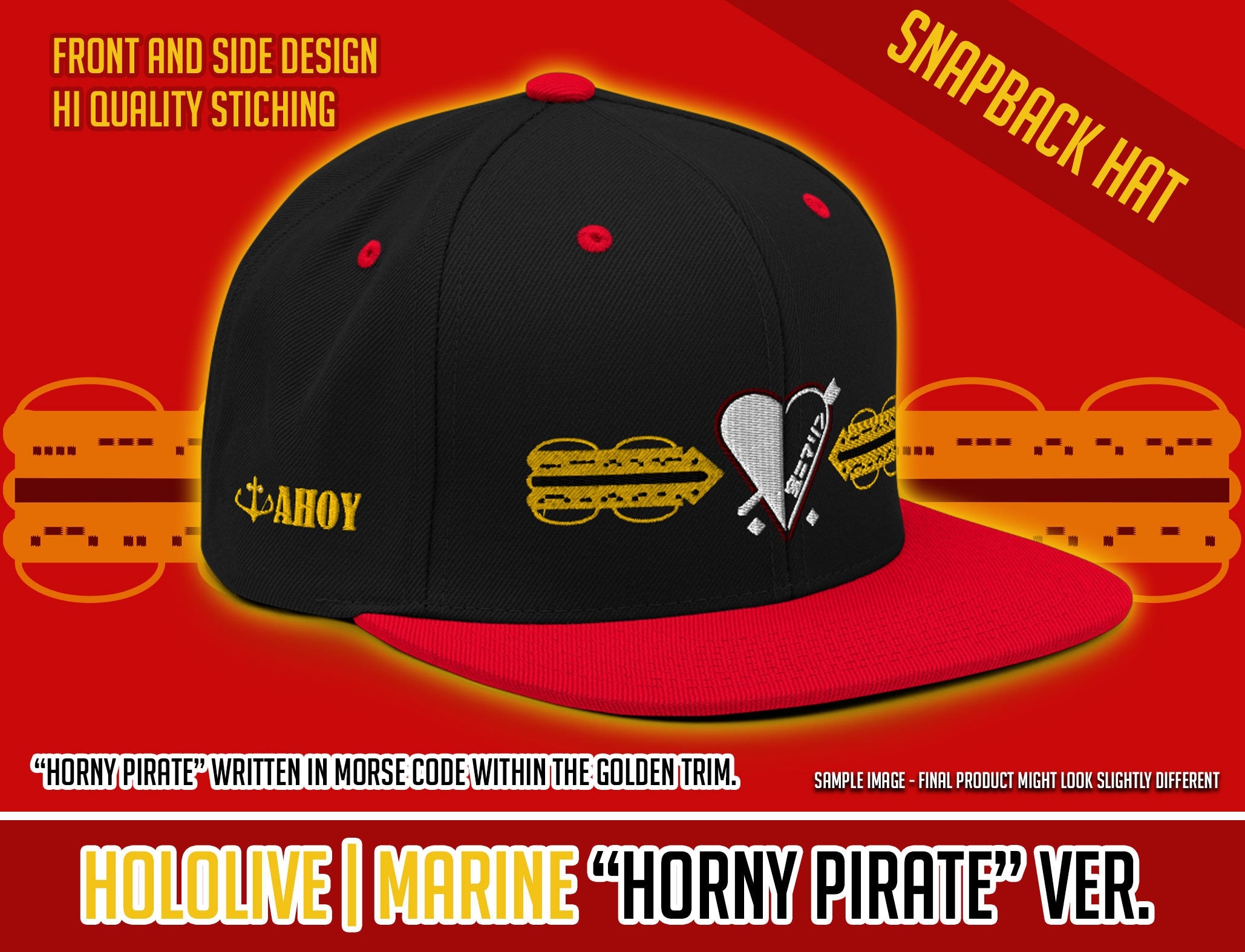Hololive - Houshou Marine | Horny Pirate[?] Snapback Hat