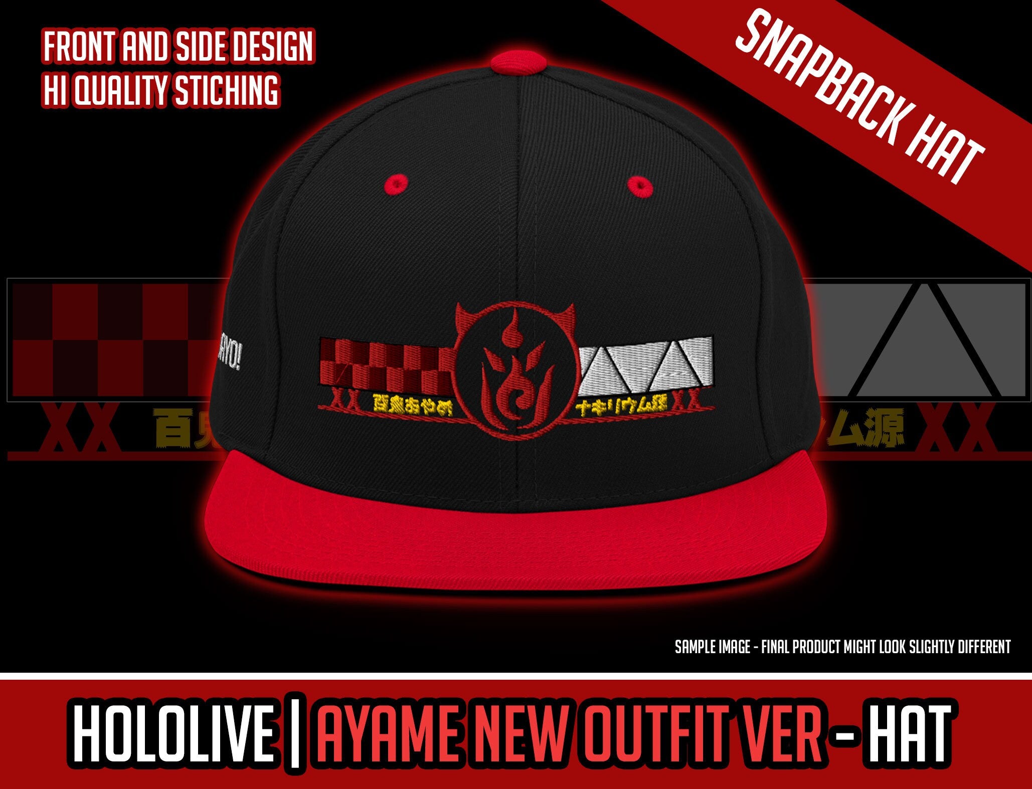 Hololive Ayame Nakiri - New Outfit Ver Snapback Hat
