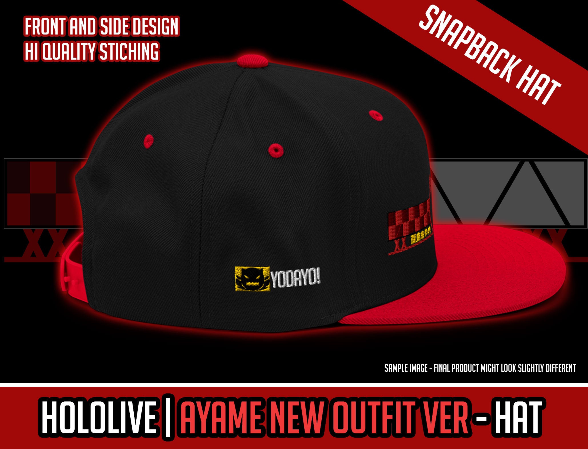 Hololive Ayame Nakiri - New Outfit Ver Snapback Hat