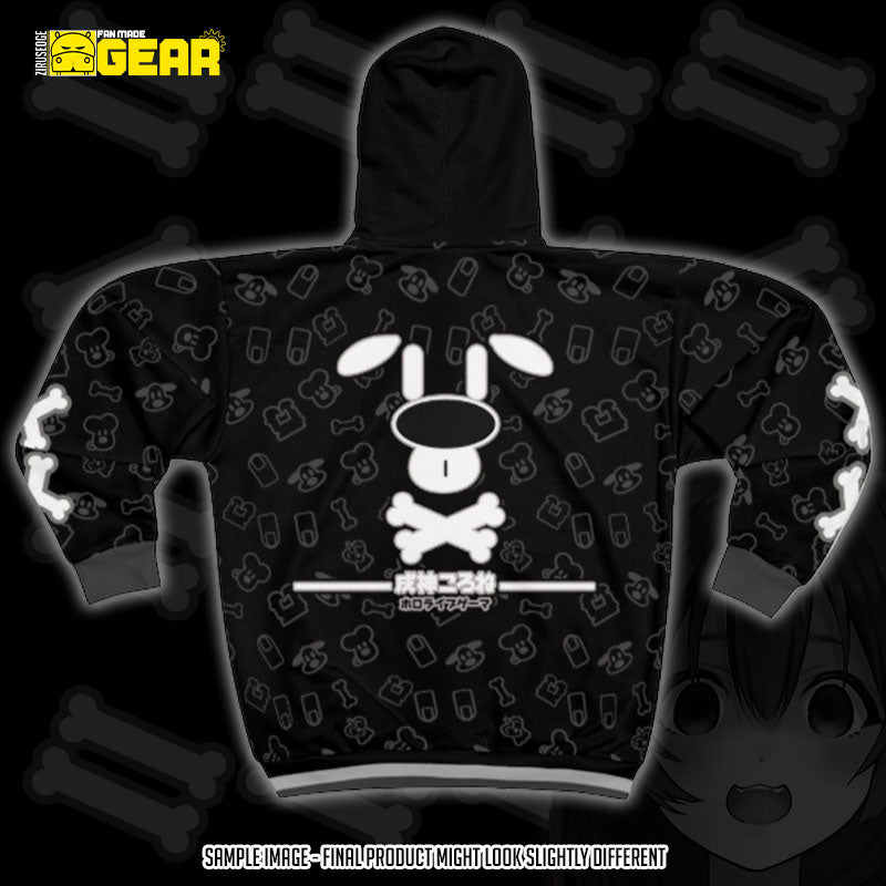 Hololive Gamers | Dark Mode Inugami Korone "New Outfit" Fullzip Hoodie Cosplay/Everyday wear