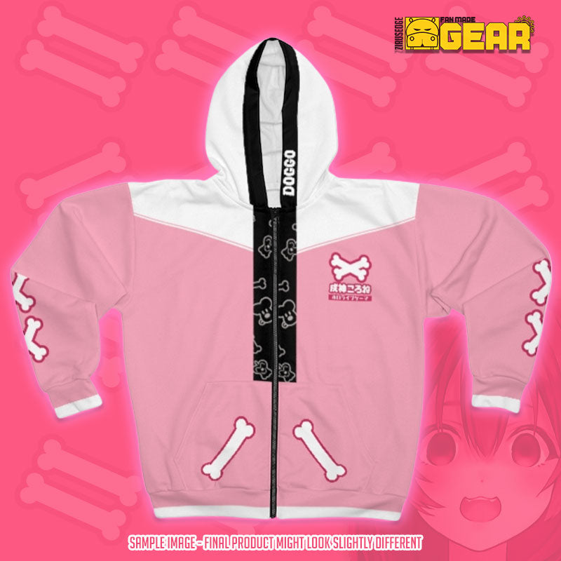 Hololive Gamers | Inugami Korone "New Outfit" Fullzip Hoodie Cosplay/Everyday wear